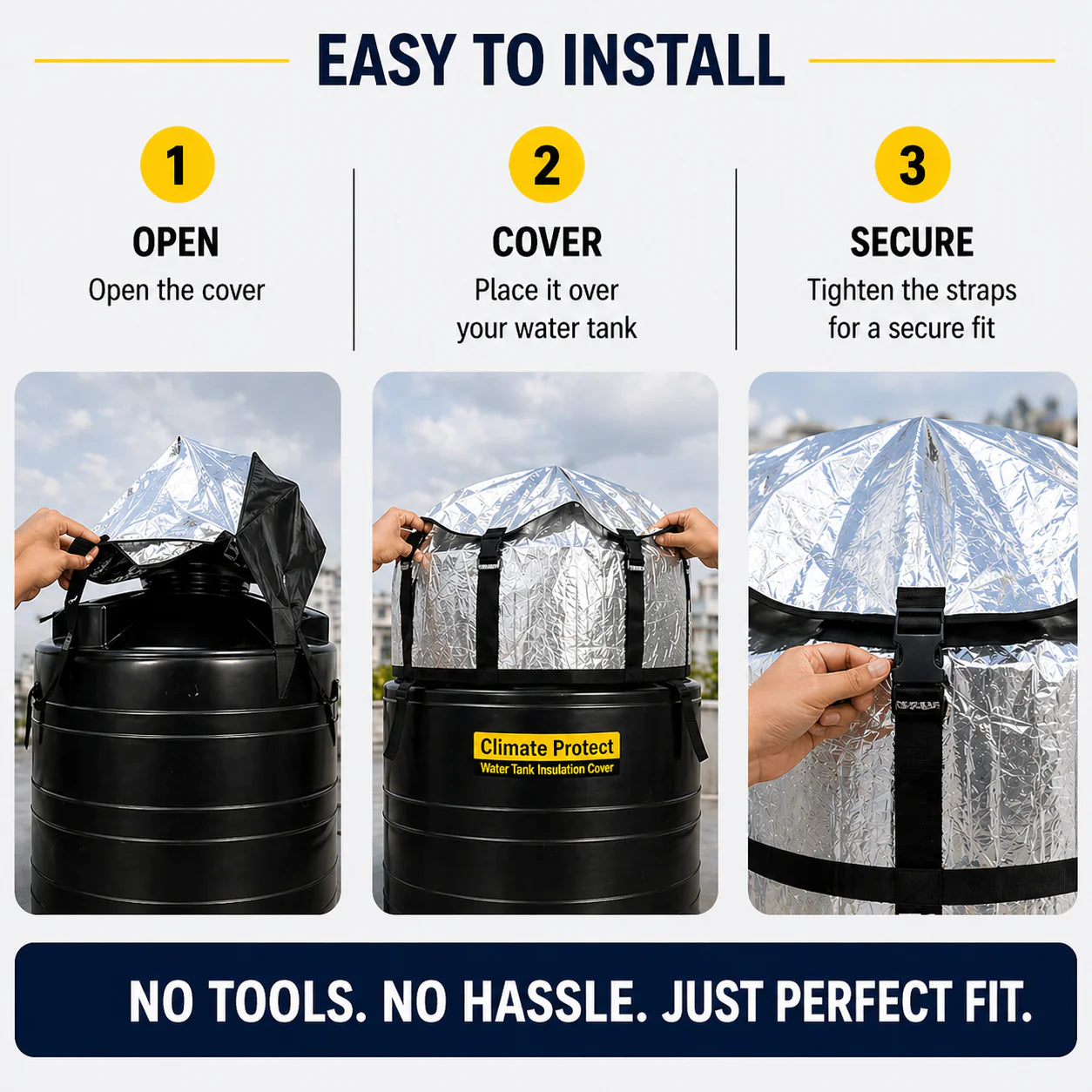 Climate Protect 1000L Water Tank™Insulation Cover